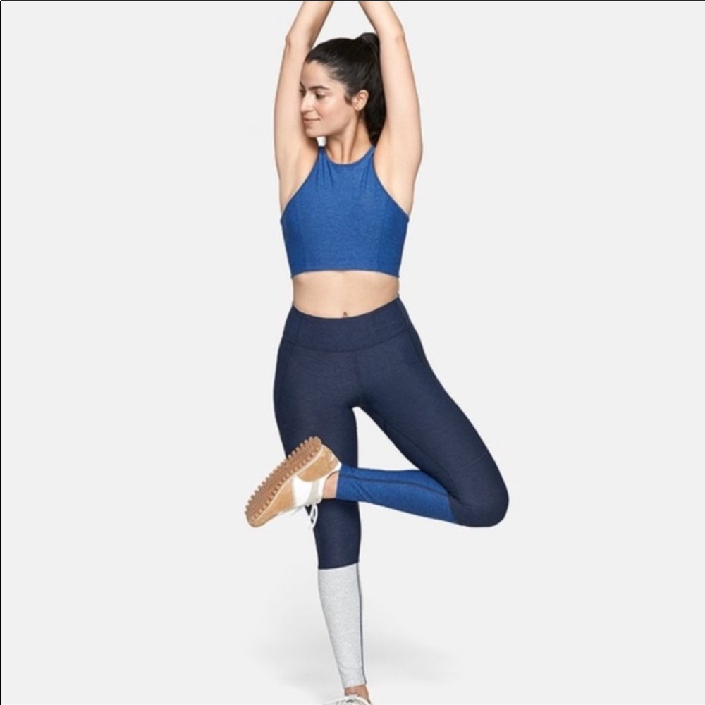Outdoor voices dipped blue leggings size medium